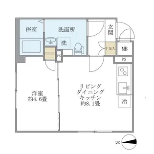 プラティーク旗の台ヒルサイド【3階】の間取り