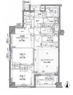 クレッセント池上Ⅱ【3階】の間取り