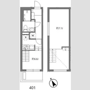 アリカ大森1【0401号室】の間取り