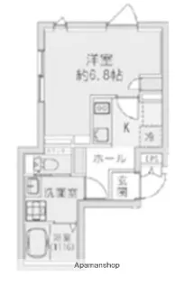 FABRIC蒲田 WESTRESIDENCE【5階】の間取り