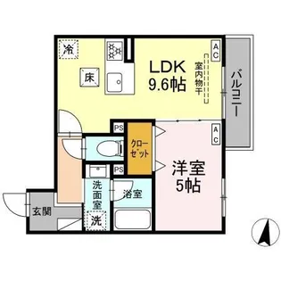 D’BLESS川崎 EAST【1階】の間取り