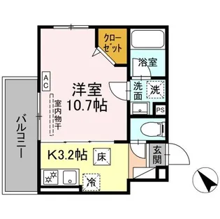 D’BLESS鶴見市場【1階】の間取り