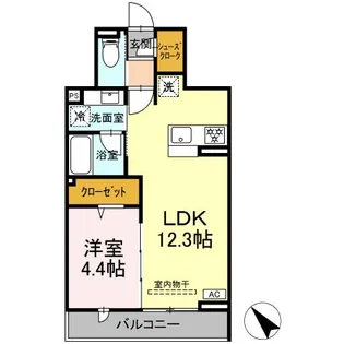 D’BLESS鶴見市場【2階】の間取り