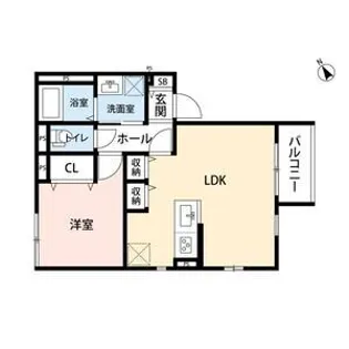 コンブリオ横浜【3階】の間取り