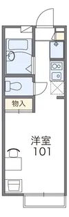 レオパレスヴェルジェ【1階】の間取り