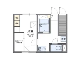 レオパレスHOPE【1階】の間取り