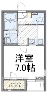 レオネクストプラムウエスト【2階】の間取り