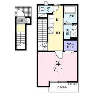 メゾン ラ リーブ【2階】の間取り