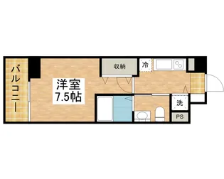 プラウドフラット仙川【3階】の間取り