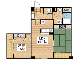 アクシス調布【9階】の間取り