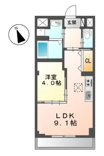 ブライトヒルズ【1階】の間取り