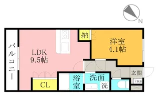 アースガーデン【1階】の間取り