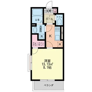 クレイン【0405号室】の間取り