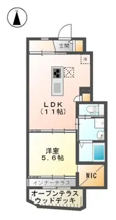 リブレ(LIBRE)聖蹟【1階】の間取り