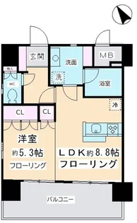 デル・スール テラス【2階】の間取り