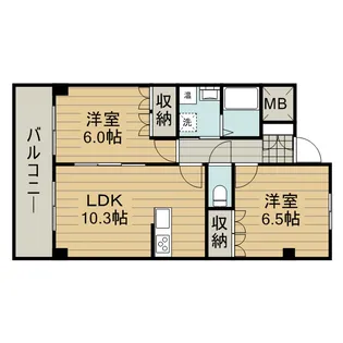 アイリス【2階】の間取り