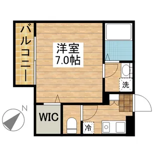 カメリア【201号室】の間取り
