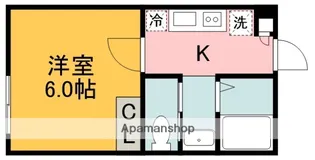 AZEST−RENT西調布【1階】の間取り