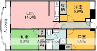 東京都調布市入間町2丁目【マンション】の間取り