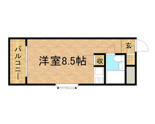 セザールプラザ府中【9階】の間取り