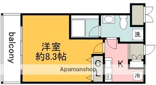 東京都調布市多摩川1丁目【マンション】の間取り