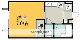 ハイツHIRO B【102号室】の間取り