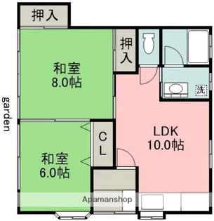 第3サミーコーポ【1階】の間取り