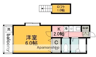 東京都調布市仙川町2丁目【アパート】の間取り
