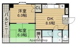 ウィステリア仙川【304号室】の間取り