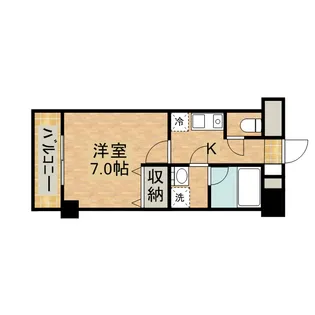 ディクオーレ仙川【2階】の間取り