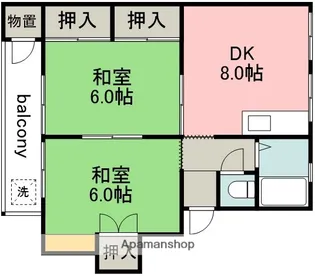 東京都調布市染地3丁目【マンション】の間取り