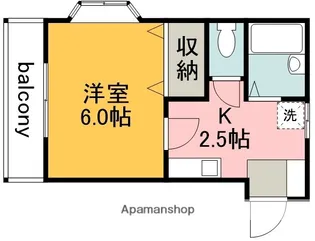 東京都調布市菊野台2丁目【アパート】の間取り