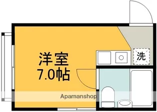 木村ハイム【1階】の間取り