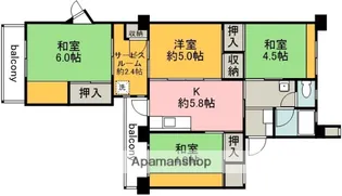 UR神代【37030号室】の間取り
