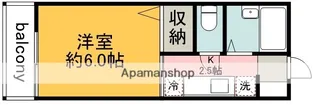 東京都調布市東つつじケ丘1丁目【アパート】の間取り