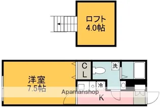 カトルセゾン調布【2階】の間取り