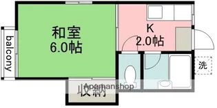 東京都調布市若葉町1丁目【アパート】の間取り