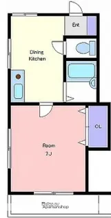 ドエル調布ヶ丘【102号室】の間取り