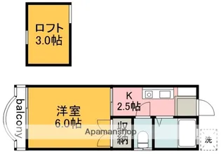 東京都調布市調布ケ丘3丁目【アパート】の間取り