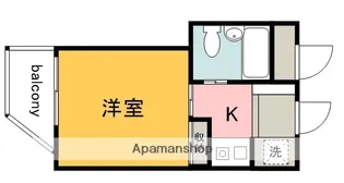 ガーデンスクエア飛田給【101号室】の間取り