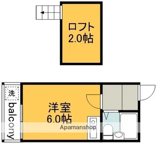 東京都調布市飛田給1丁目【アパート】の間取り