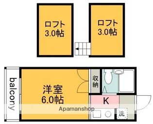 飛田給コーポ【2階】の間取り