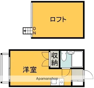 東京都調布市飛田給3丁目【アパート】の間取り