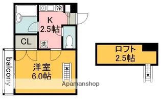 東京都調布市西つつじケ丘1丁目【アパート】の間取り