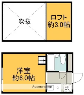シャンブルドットつつじヶ丘【1階】の間取り