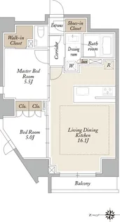 KDXレジデンス三鷹【10階】の間取り