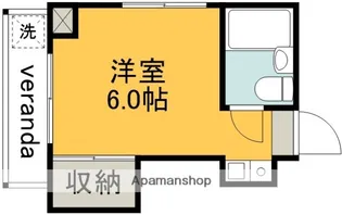 フラワーマンション【302号室】の間取り