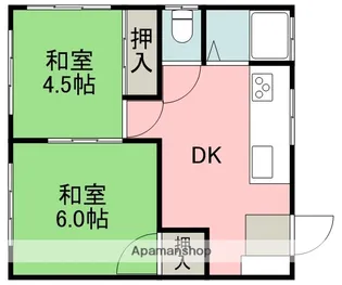 東京都調布市深大寺南町5丁目【アパート】の間取り