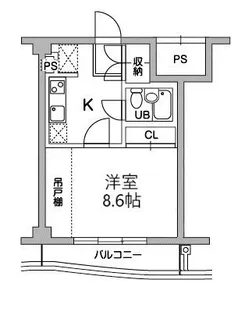 東京都稲城市東長沼【マンション】の間取り