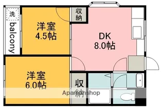 東京都調布市入間町3丁目【マンション】の間取り